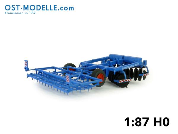 Scheibenegge Fortschritt B402 Arbeitsstellung blau